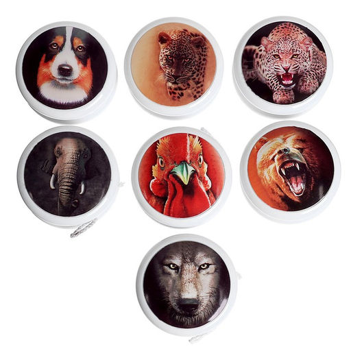 Цена за 12 шт. Йо-Йо Животные, световой, МИКС, в шоубоксе - Funny toys фото 2