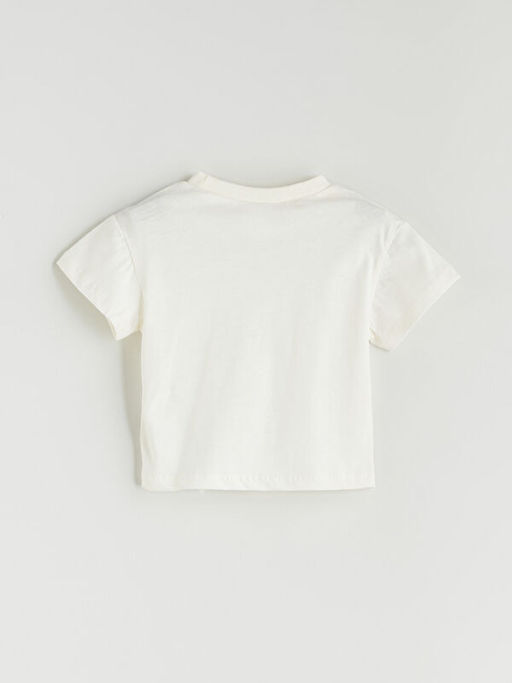 Bisiklet Yaka Bask?l? Erkek Bebek Ti??rt