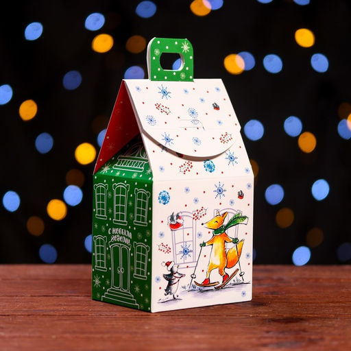 Цена за 5 шт. Подарочная коробка Домик чудес,9,1 х 7 х 15,7 см - Simaland фото 6