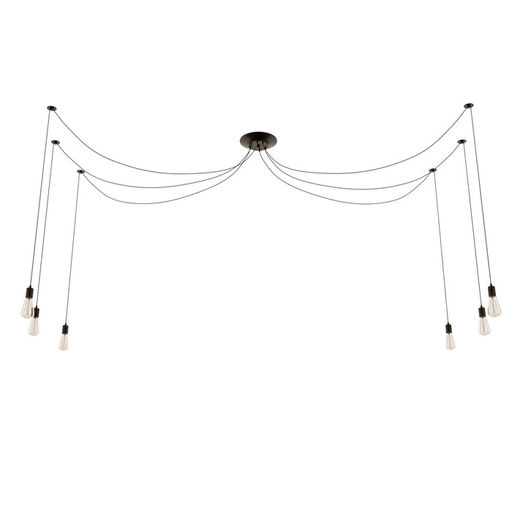 Светильник BayerLux «Паук», 6×40 Вт, E27, чёрный