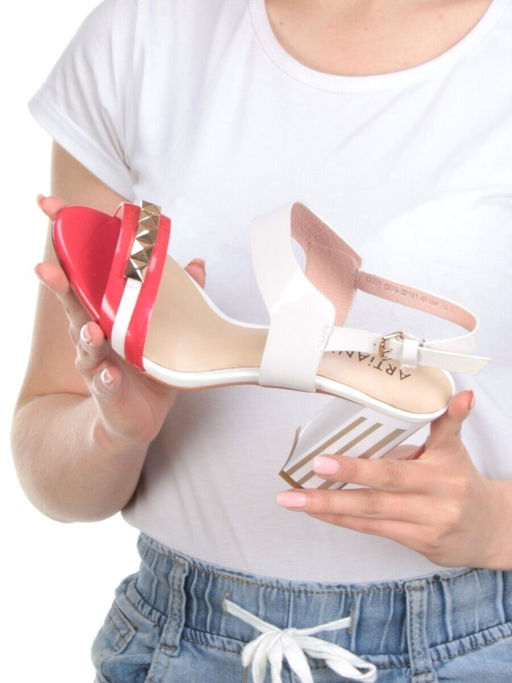 08-XA771-C629-NP141-NP144 WHITE Босоножки (натуральная кожа) - Фабричный китай фото 2