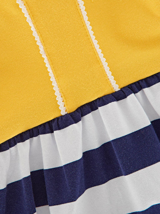 Платье для девочки UD 1583 желтый/полоса - Mini maxi фото 4