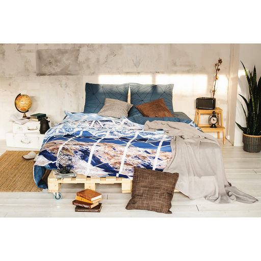 Постельное бельё Этель 1.5 сп Горные вершины 143х215 см, 150х214 см, 70х70 см -2 шт,100% хлопок, бязь  фото 17