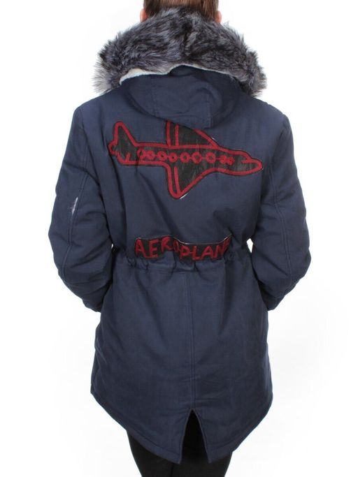 537 DARK BLUE Куртка парка зимняя женская KSV (100 гр. тинсулейт + искусственный мех) - Фабричный китай фото 5