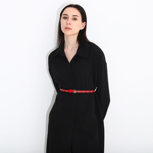 Ремень женский, ширина 1,5 см, винт, пряжка металл, люверсы, цвет красный - Simaland фото 3