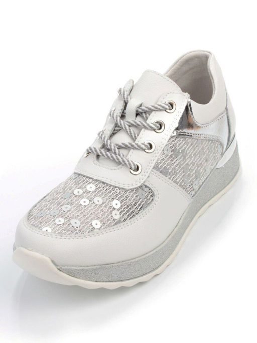 05-FDD18-1P WHITE Кроссовки женские (натуральная кожа, сетка) - No name фото 2