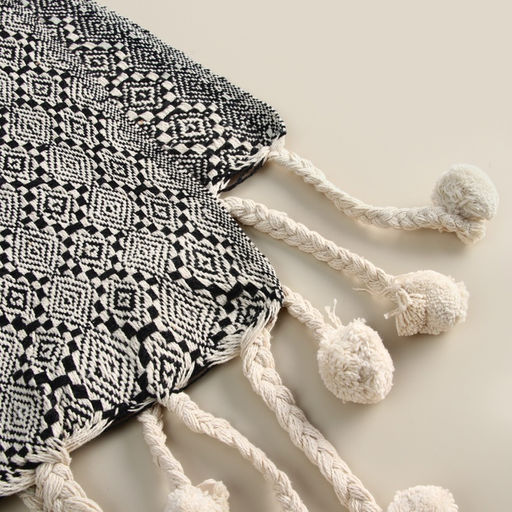 Плед SL Home Ethnics, 150×200 см с помпонами, 500 г/м²