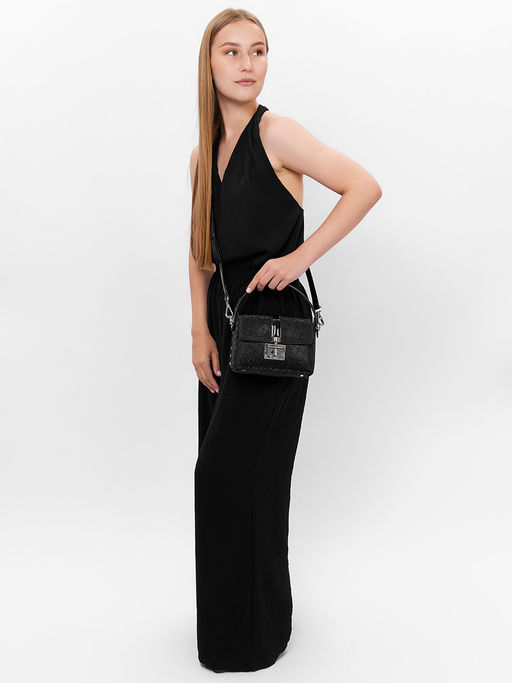 LACCOMA сумка Y2032-Z-черный натуральная кожа полиэстер