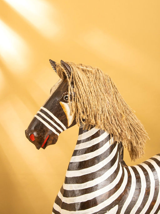 Сувенир «Зебра», 40×14×60 см, дерево, бело-коричневый