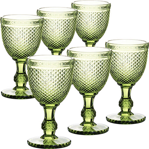 60429 Набор бокалов 340 мл 6 шт зеленый LR (х4) - Mayer&boch фото 2