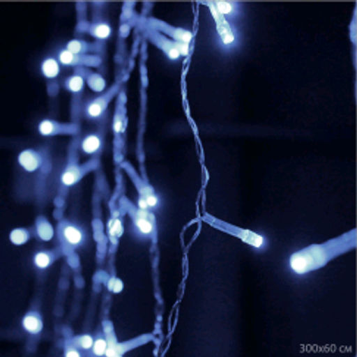 Гирлянда светодиодный дождь бахрома 300х 55 см 100 LED / GT620 /уп 100/АКЦИЯ - ГалеонТрейд фото 2