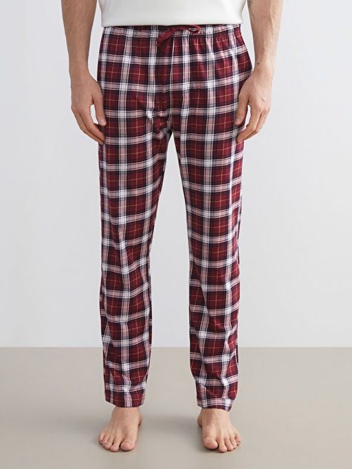 Standart Kal?p Ekose Erkek Pijama Alt