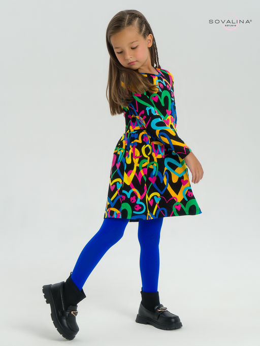 Платье Эля яркие сердца на черном - Sovalina фото 31