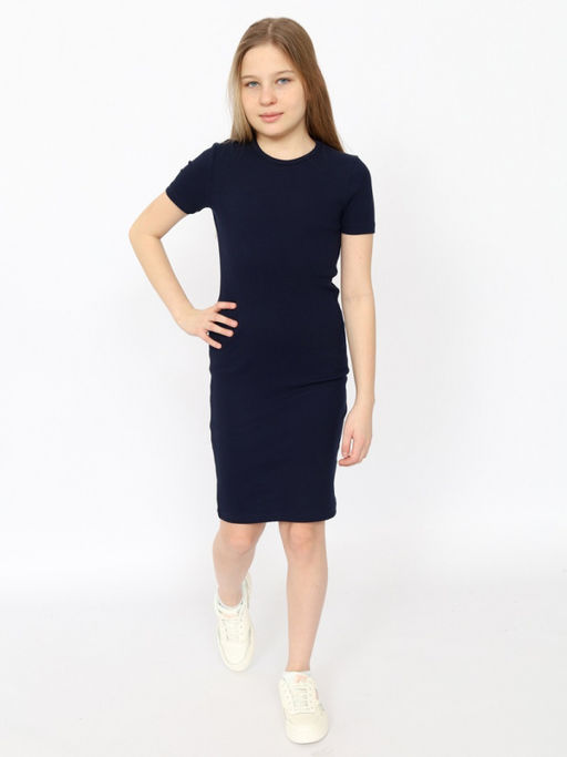 CRB wear/CSJG 63817-41-409 Платье для девочки,темно-синий/Ex.Cherubino  фото 2