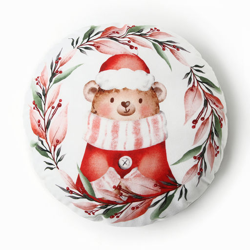 Подушка декоративная новогодняя Этель. Мишутка 32?32 см