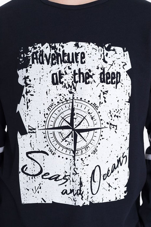 Лонгслив М22027Па Синий