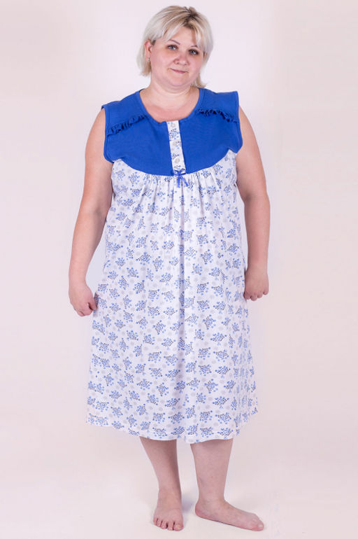 Арт. 6288 Ночная сорочка без рукав Цвет:ассорти - Калинка фото 2