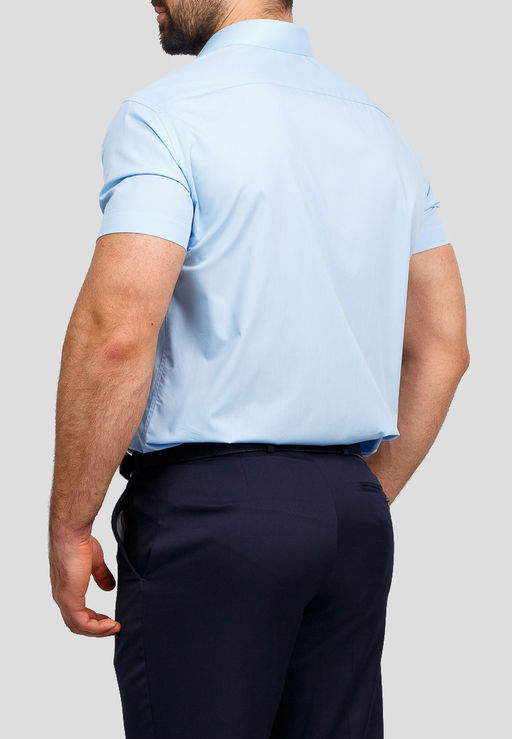 Сорочка мужская короткий рукав GREG 220/109/NBL/Z  фото 2