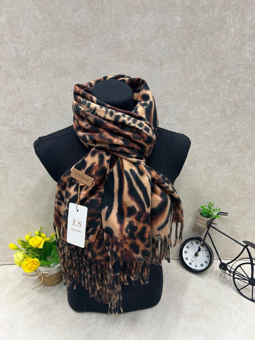 Мягкий палантин из кашемира мультицвет