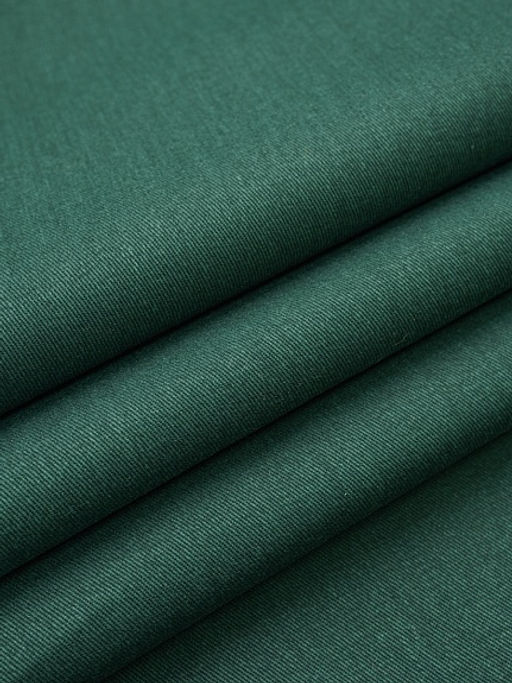 Костюмный джинс с эффектом велюра цв.Темная хвоя, ш.1.5м, хлопок-100%, 220гр/м.кв