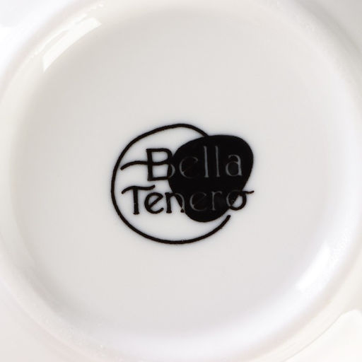 Супница BellaTenero, 450 мл, 15×11.5×7.5 см, с ложкой, на бамбуковой подставке, фарфор, белая