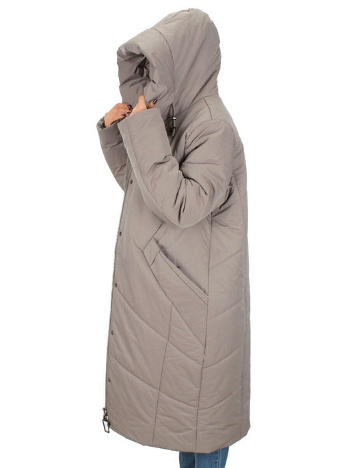 M-9070 GRAY/BEIGE Пальто зимнее женское CORUSKY (верблюжья шерсть) - Fashion фото 9