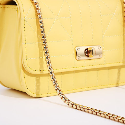 Сумка-мессенджер на клапане, цвет жёлтый - Simaland фото 6