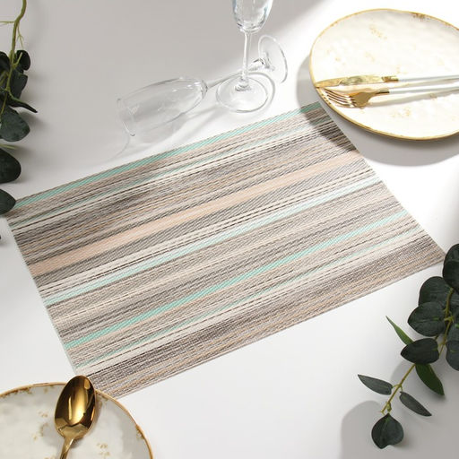 Салфетка на стол Доляна, цв.серый, 45*30см  фото 2