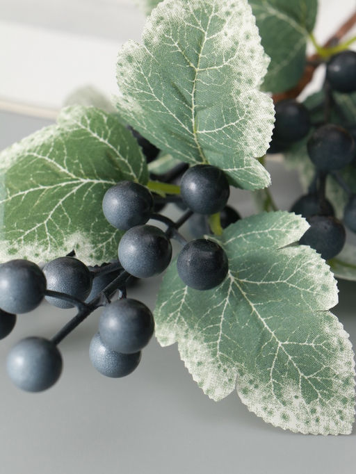 Цветы искусственные "Ветка ягодная" 30 см, синий