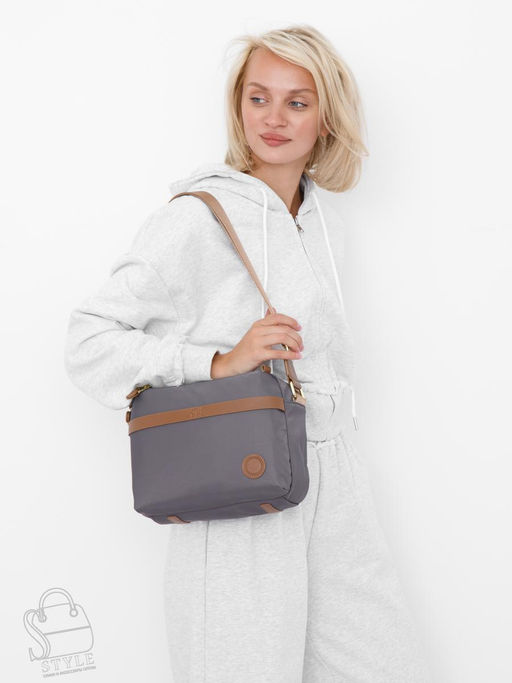 Сумка женская  16511PE gray Polina&Eiterou  в Новосибирске