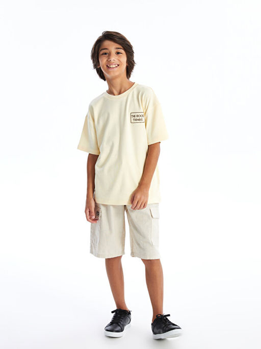 Bisiklet Yaka Tok Kuma? Erkek ?ocuk Ti??rt - Waikiki фото 4