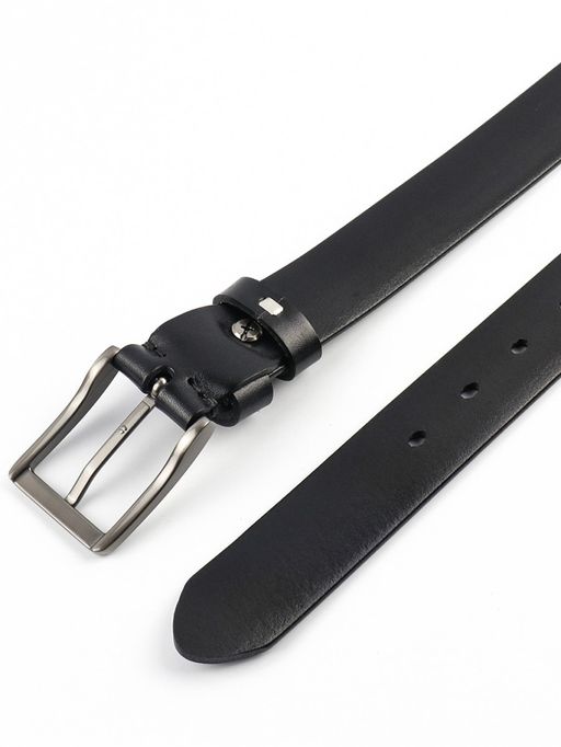 Мужской кожаный ремень Dierhoff ДРК 3053/3-35 Черный - Sergio valentini фото 8