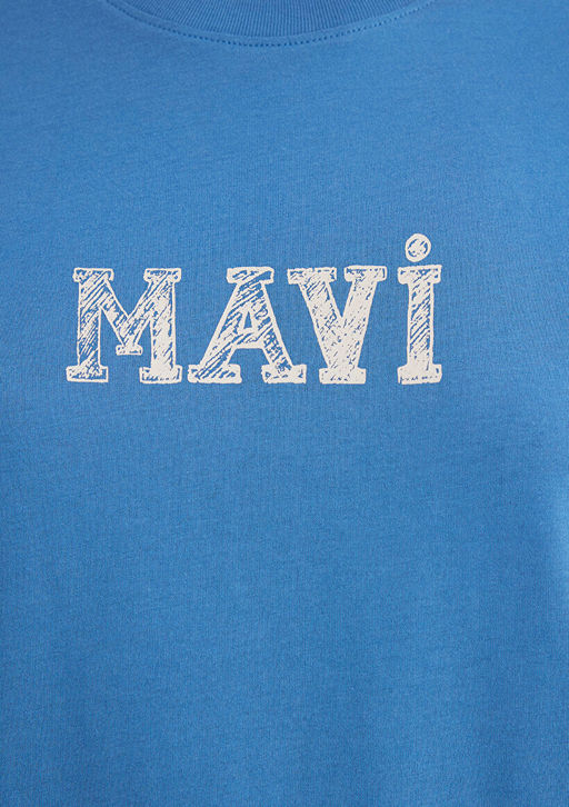 Mavi Bask?l? Mavi Tisort  фото 6