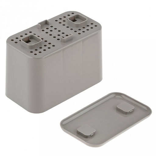 Сушилка для столовых приборов пластмассовая "Смарт" 15,7х8,7х11,1см, пыльно-серый (Россия)