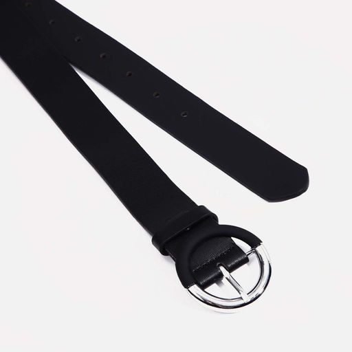 Ремень женский, ширина 3.2 см, винт, пряжка металл, цвет чёрный - Simaland фото 2