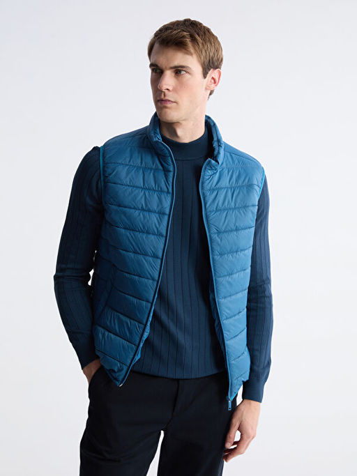 Standart Kal?p Dik Yaka Erkek ?i?me Yelek