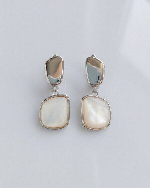 Серьги с натуральным перламутром