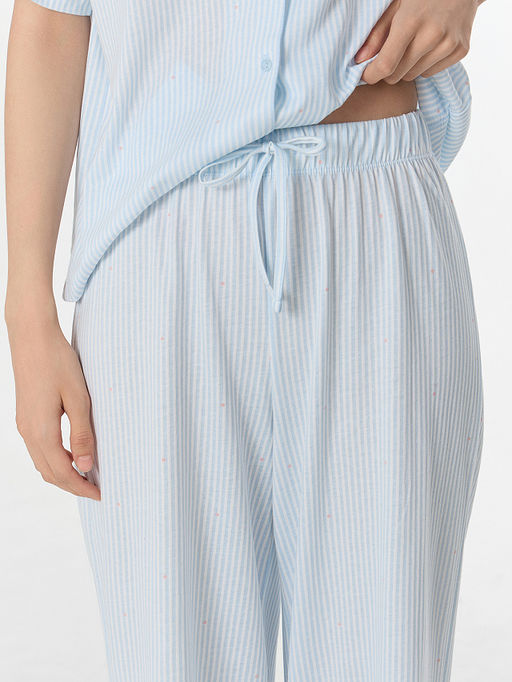 Комплект женский домашний голубой в полоску - Mark formelle фото 5
