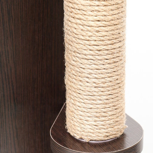 Комплекс для кошек с когтеточкой, с домиком, 58 х 54 х 87см, ЛДСП, цвет венге - Пижон фото 8