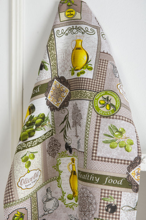 Набор вафельных полотенец Оливки - Натали фото 2