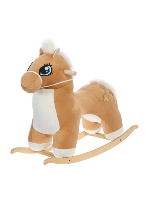 Качалка Лошадка: Звёздочка, не музыкальная, цвет бежевый - Zabiaka фото 4