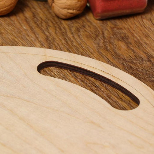 Доска разделочная двухсторонняя, круглая, ручка вырез, 28280.6 см - Simaland фото 2