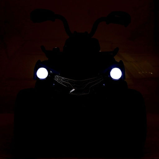 Электромобиль «Квадроцикл», EVA колёса, кожаное сидение, цвет синий