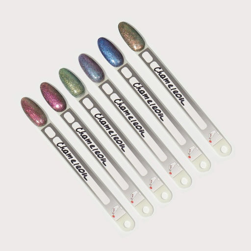 Гель лак для ногтей, Chameleon, 3-х фазный, 8мл, LED/UV, цвет зелёный/жёлтый (01) - Queen fair фото 4