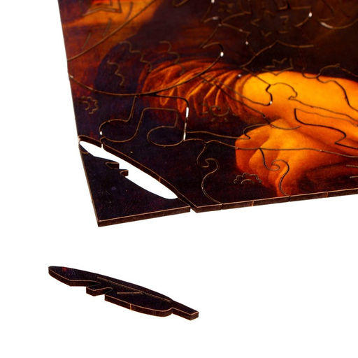 Деревянный пазл. Леонардо да Винчи Мона Лиза с предсказанием - Puzzle фото 10