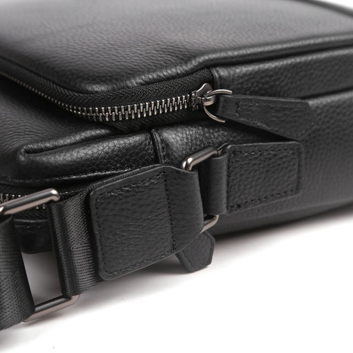 Сумка мужская, кожа, MIRONPAN 882184 Черный  фото 6