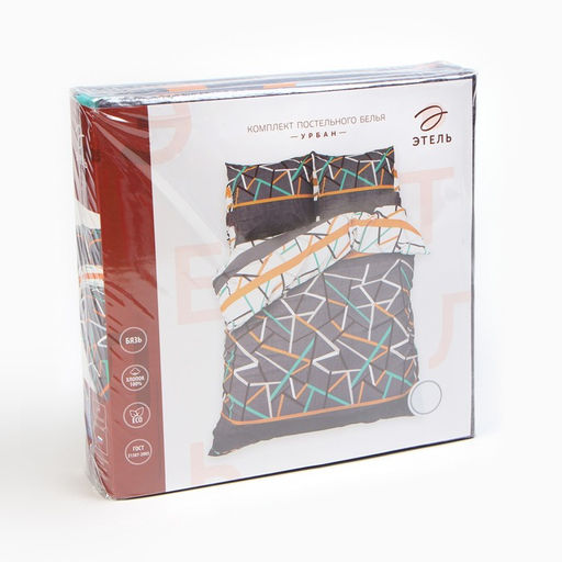 Постельное бельё Этель 1,5 сп. Урбан 143х215 см, 150х214 см, 70х70 см - 2 шт., 100% хлопок, бязь 125 г/м  фото 5