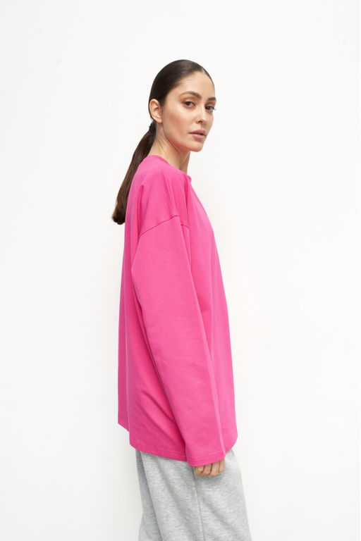 Лонгслив Summer24 Hot pink - Erist store фото 3