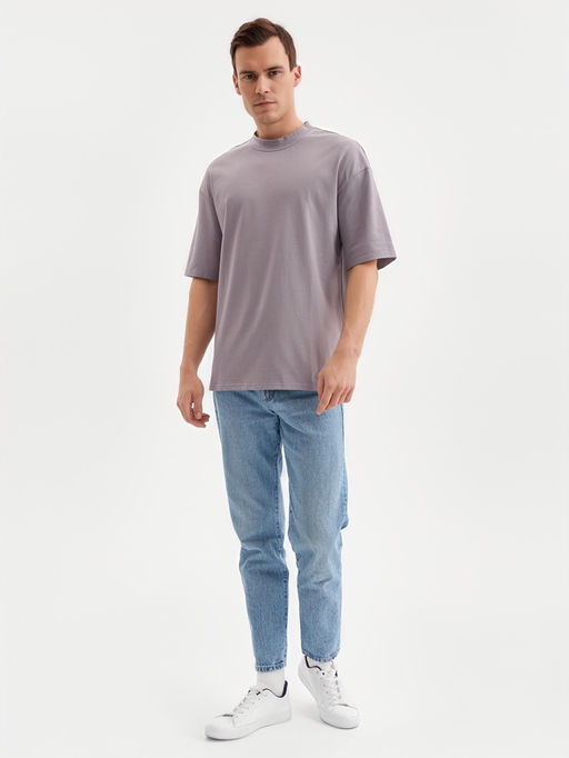 Футболка мужская MINAKU: Basic line MAN серая, размер 46