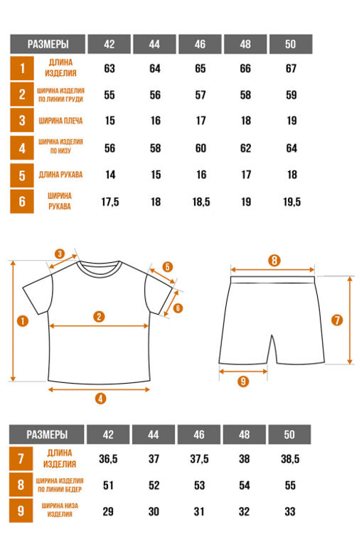 Арт. 9134 Пижама с шортами 42-50 (5 шт) Цвет:верх-грязно-голубой, низ-грязно-голубой - Калинка фото 38